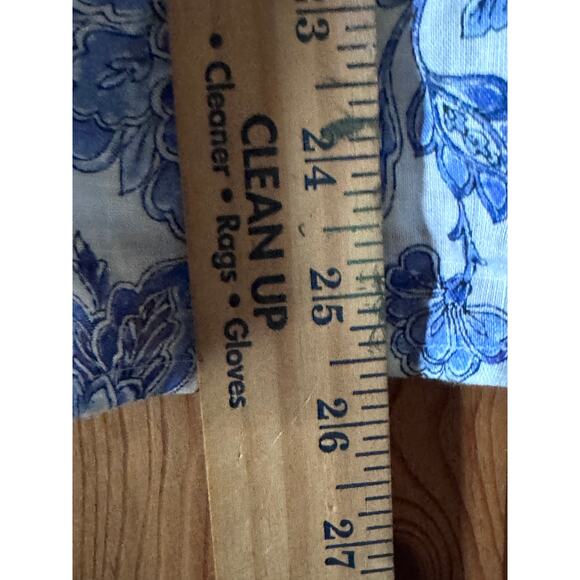 J.Jill Love Linen 100% Linen croqette cottagecore bohemian bell sleeve M PRETTY - Picture 5 of 8